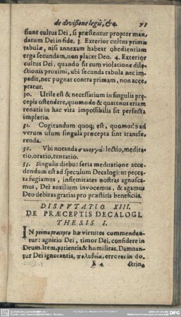 Disputatio XIII. De Praeceptis Decalogi