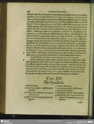 Cap. XV. De Syndicis