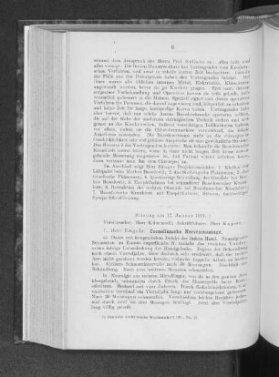 Sitzung am 17. Januar 1911.