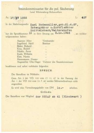 Bodenmüller, Karl