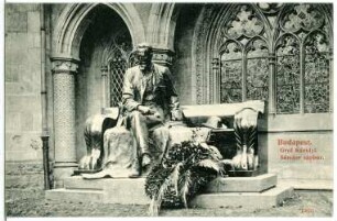Budapest. Denkmal Graf Sándor Károlyi (1908) : Budapest. Denkmal des Politiker und Ökonomen Graf Sándor Károlyi (1908; Alajos Stróbl) in der Burg Vajdahunyad im Stadtwäldchen