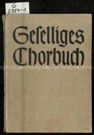 Sammlung von Volksliedern für das Kanonsingen im Chor