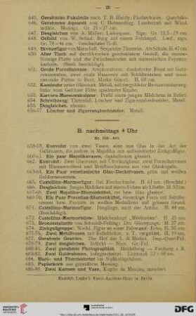 B. nachmittags 4 Uhr (Nr. 658-849)