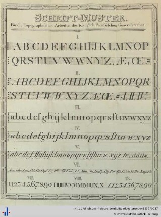 Schrift-Muster.