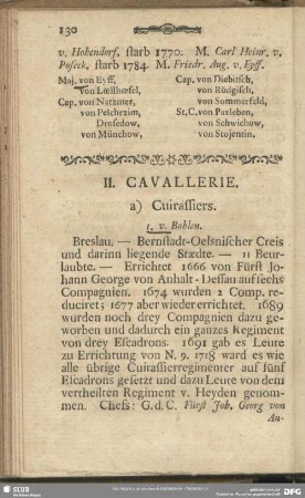 II. Cavallerie