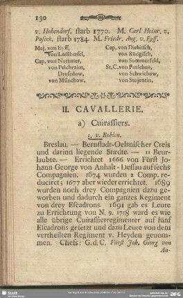 II. Cavallerie