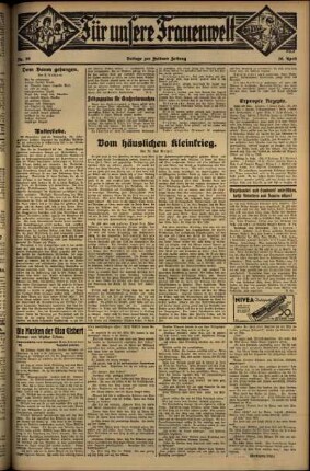 Zweite Ausgabe vom Donnerstag, den 26. April 1934.