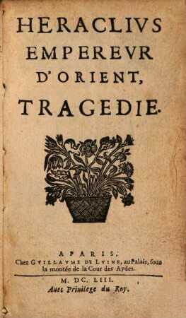 Heraclius : Tragédie