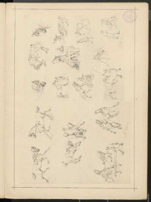 12. [Camillus und Actäon - Chevaux savants.]