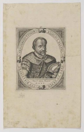 Bildnis des Nicolavs Palphi Herr zv Orded