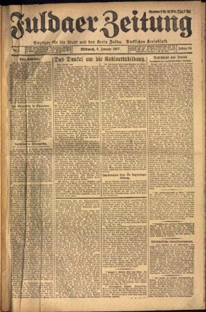 Ausgabe vom Mittwoch, den 05. Januar 1927.