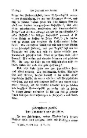 Siebenzehntes Kapitel. Der Journalist und Kritiker