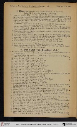 I. Bayern (Nr. 1-15)
