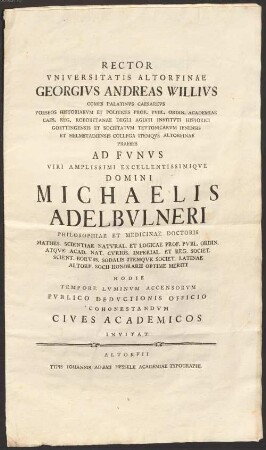 Michael Adelbulner (1702-1779) Autographen: Brief von Michael Adelbulner an Prediger Möhrl - BSB Autogr. Adelbulner, Michael