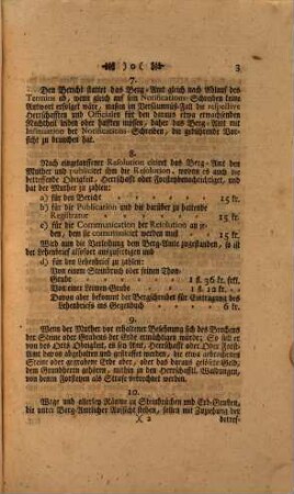 Erläuterung des 3ten und 4ten §. der emanirten Ersten Resolution in Berg-Sachen de dato 20 Aug. 1771 : Bayreuth, den 21 May 1773