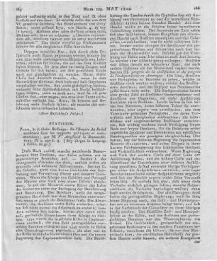 La Beaumelle, V. A.: De l'empire du Brésil, considérée sous ses rapports politique et commerciaux. Paris: Bossange 1823