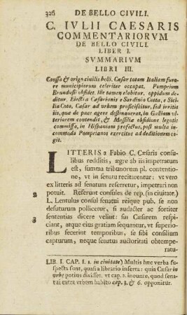 Commentariorum De Bello Civili