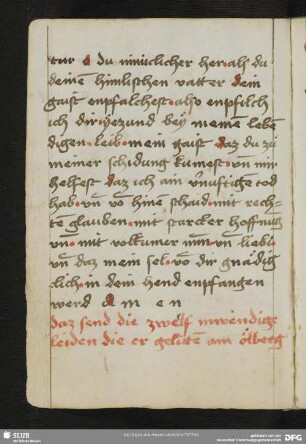 14v-18v: Zwölf innere Leiden Christi am Ölberg