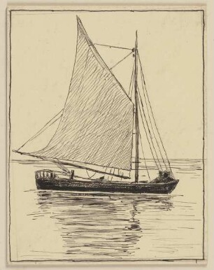 Zeichnung zur Fibel: Schiff
