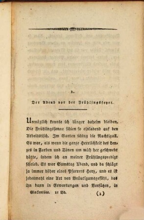 Glockentöne : Erinnerungen aus dem Leben eines jungen Geistlichen, 1