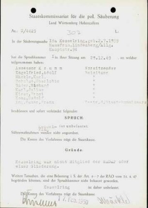 Kesselring, Ida