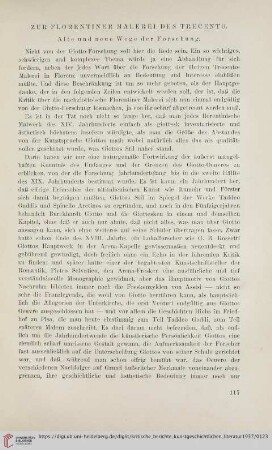 Zur Florentiner Malerei des Trecento
