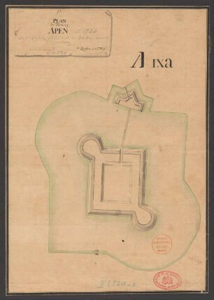 Plan von der Festung Apen