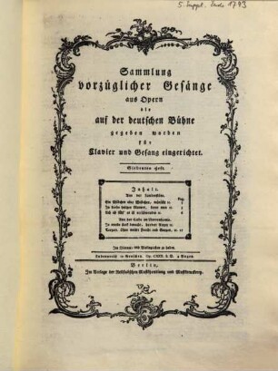 Sammlung vorzüglicher Gesänge aus Opern die auf der deutschen Bühne gegeben worden : fürs Clavier und Gesang eingerichtet ; op. CXXX d. D.. 7