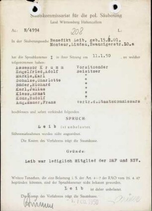 Leib, Benedikt