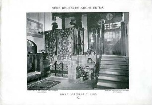 Billing, Hermann; Karlsruhe, Eisenlohrstr. 25; Haus Billing (Utz) - Diele