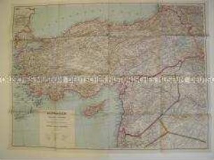 Politisch-geografische Karte von Kleinasien aus dem 2. Weltkrieg
