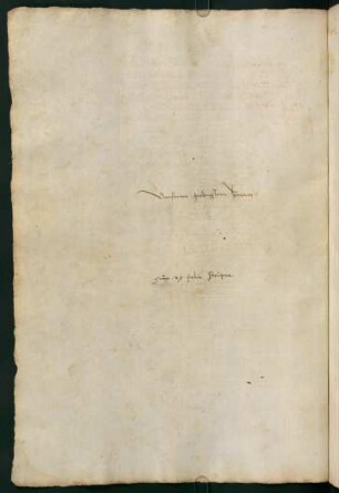 32v, Unserem gnedigsten Herren. [darunter von Crusius:] sunt 29 folia scripta.