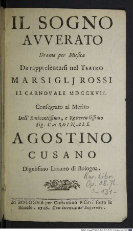 Il sogno avverato