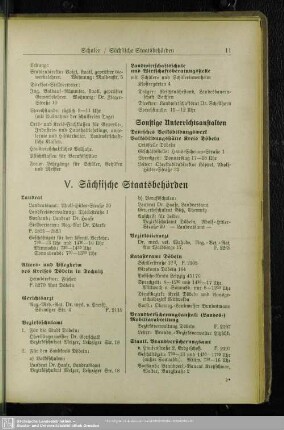 V. Sächsische Staats-Behörden : Sächsische Staats-Behörden