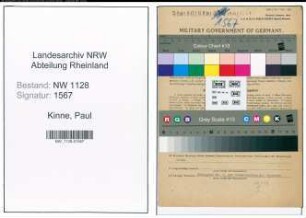 Entnazifizierung Paul Kinne , geb. 31.10.1905 (Polizist)