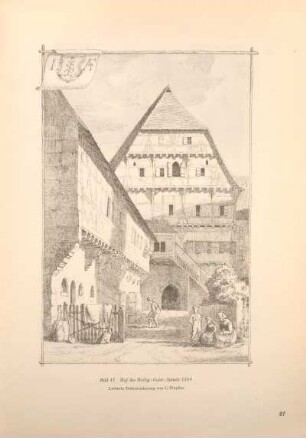 Bild 43 Hof des Heilig-Geist-Spitals 1864