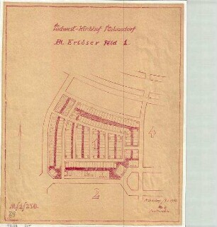 Grundstück Südwestkirchhof Teilansicht Erlöser, Feld 1