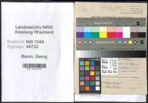 Entnazifizierung Georg Baron , geb. 20.11.1915 (Schlosser)
