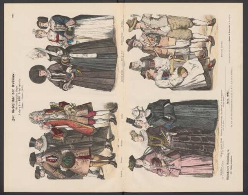 Zur Geschichte der Kostüme, vierundsiebzigster Bogen: Anfang des XVIII. Jahrhunderts, (Kanton Zürich)