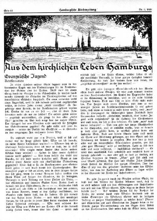 Aus dem kirchlichen Leben Hamburgs