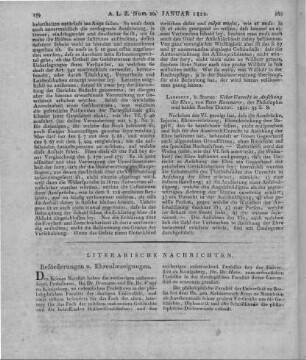 Kammerer, P.: Ueber Unrecht in Ansehung der Ehre. Landshut: Storno 1820