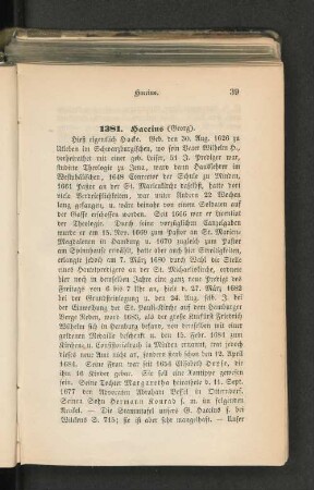 1381. Haccins (Georg).
