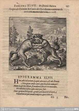 Emblema XLVII. De secretis Naturae.