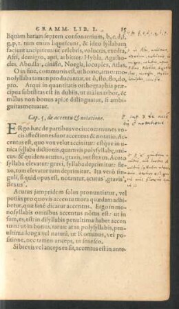 Cap. 5, de accentu & notatione.