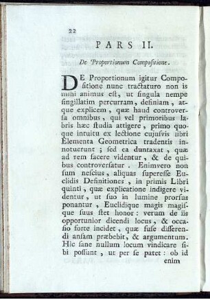Pars II. De Proportionum Compositione.