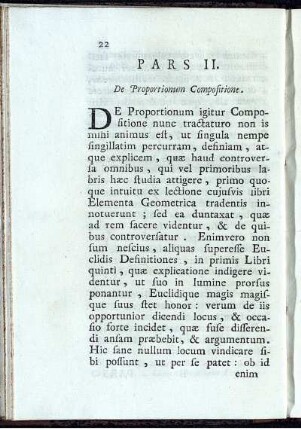 Pars II. De Proportionum Compositione.