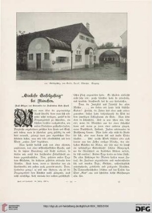 "Einkehr Geißelgasteig" bei München: nach Skizzen und Entwürfen der Architekten Gebr. Rank