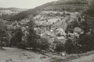 Triberg im Schwarzwald, Blick auf die Stadt im Gutachtal