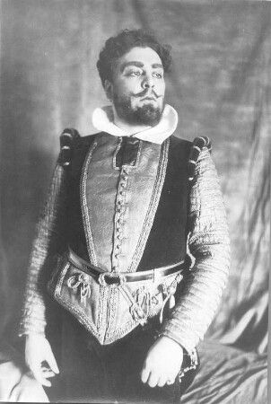 Don Giovanni (Don Juan). Oper von W. A. Mozart. Staatsoper Dresden, Neueinstudierung 12.2.1928 unter Leitung von Fritz Busch : Robert Burg als Don Giovanni