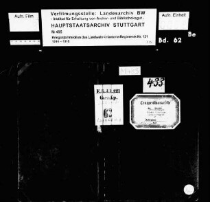 Kriegsstammrolle der Garnisonskompanie